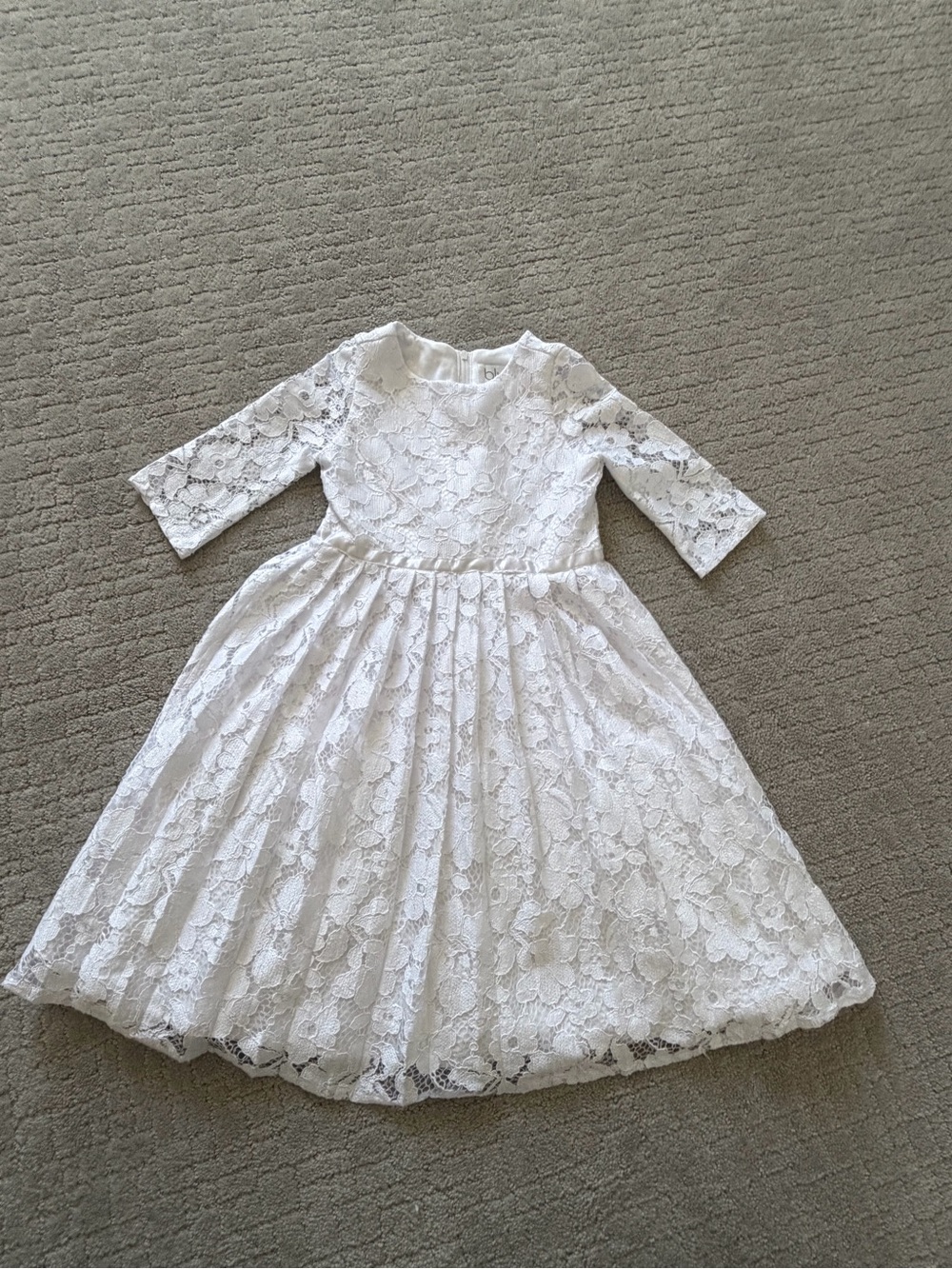 Us Angels White Lace Formal Girls Dress